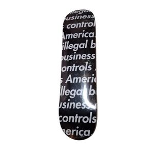 Supreme Illegal Business Controls America Skate Deck